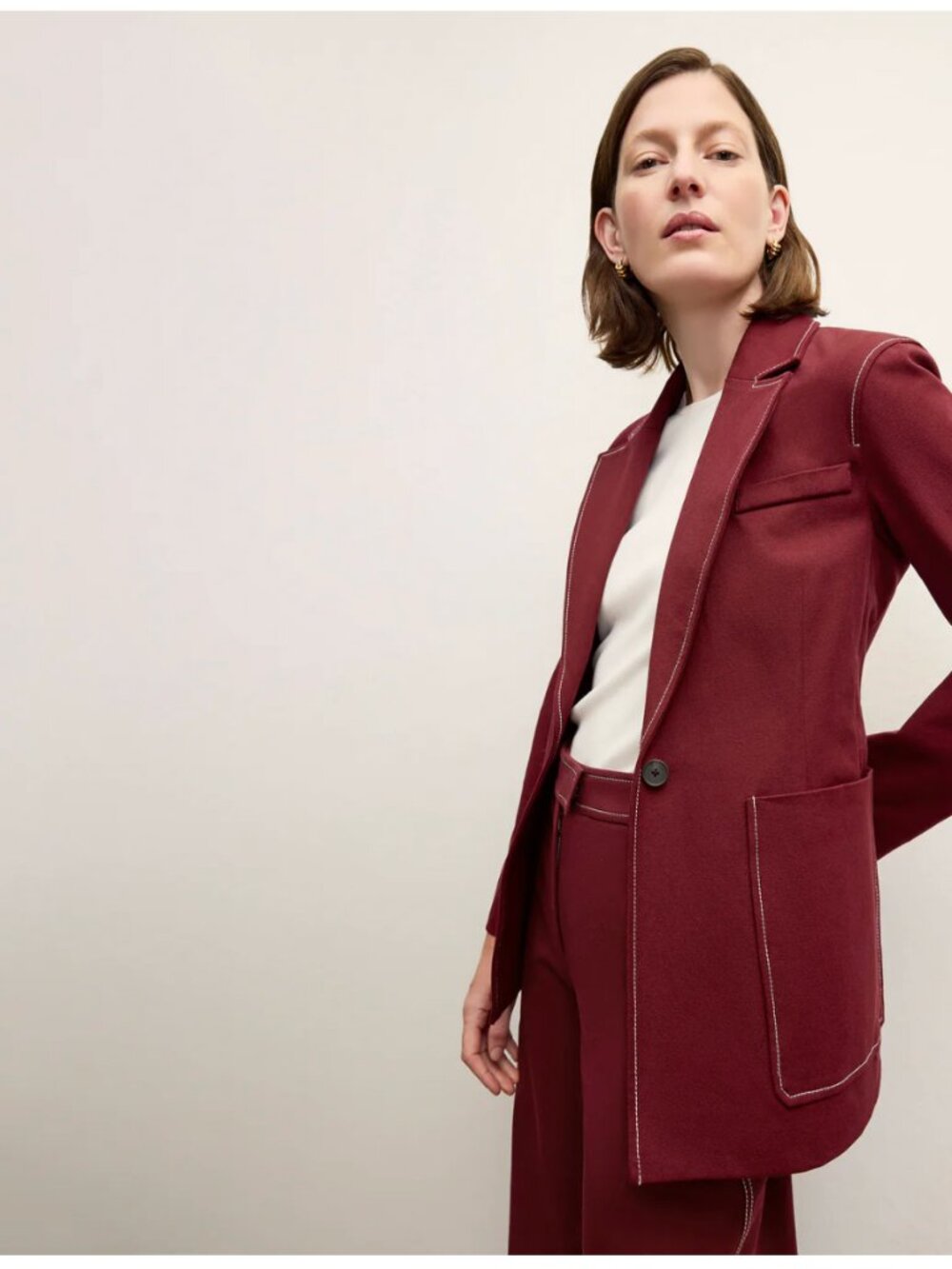 MM Lafleur Red Grenville Jacket Size 10